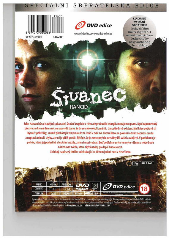 Štvanec papírová pošetka  DVD