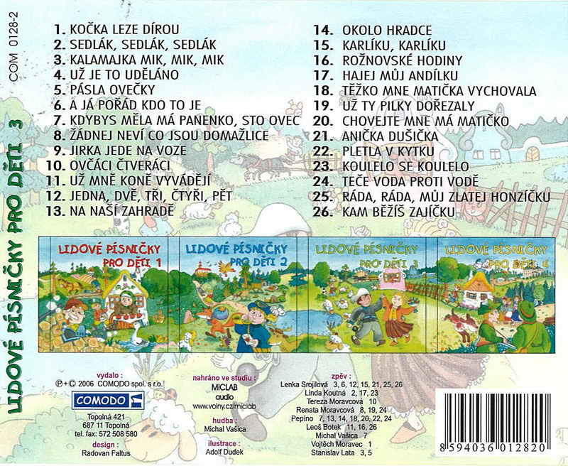 Lidové písničky pro děti 2 CD