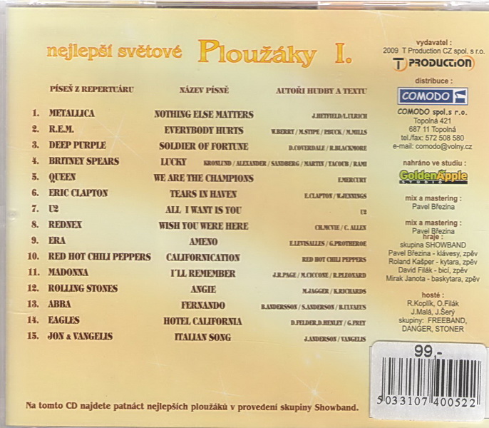 Nejlepší světové ploužáky I. CD
