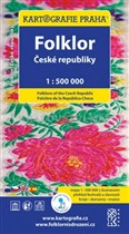 Folklor České republiky mapa 1:500 000