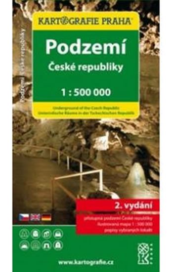 Podzemí České republiky mapa 1:500 000