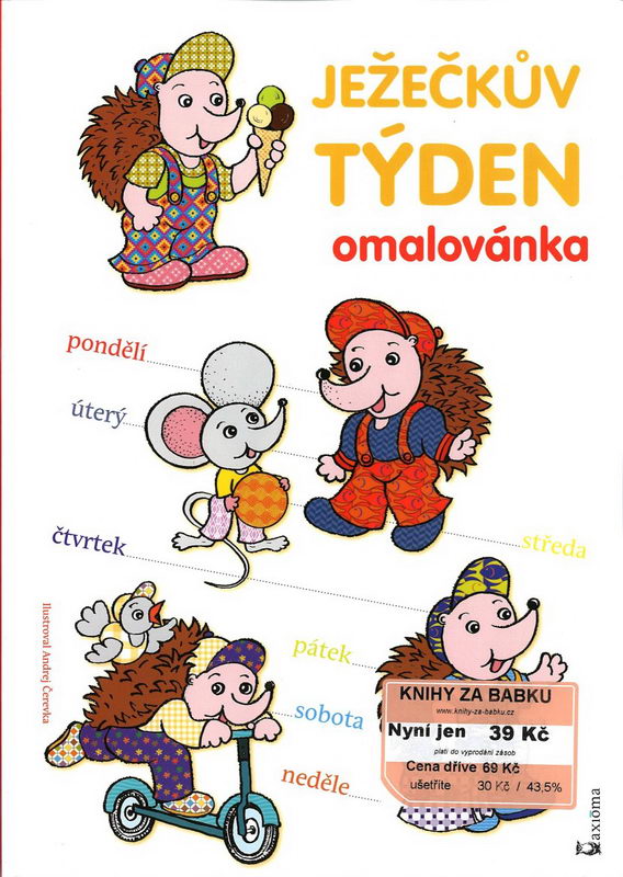 Ježečkův týden omalovánky