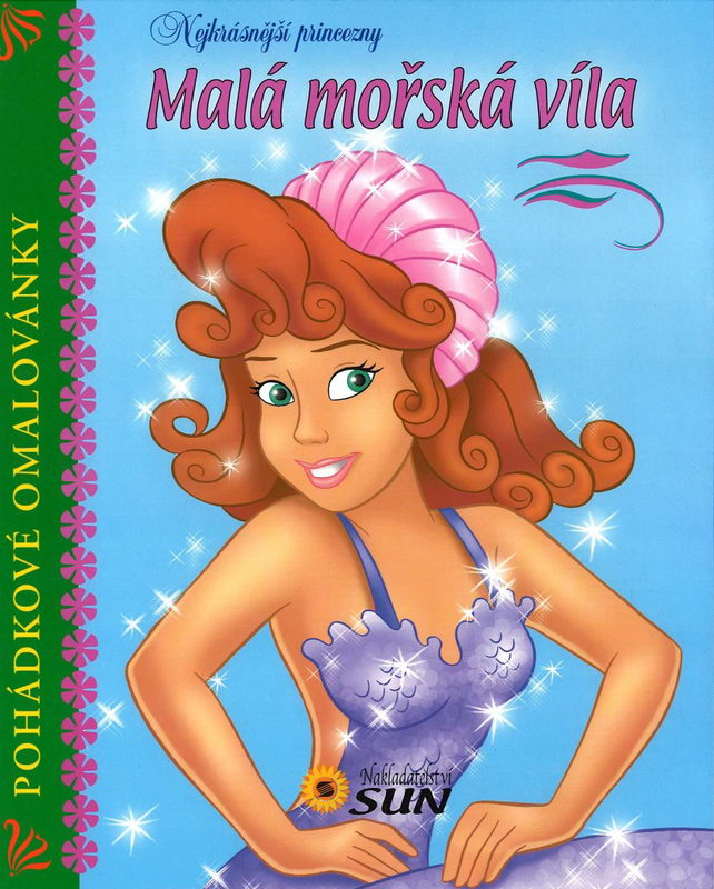 Pohádkové omalovánky Malá mořská víla