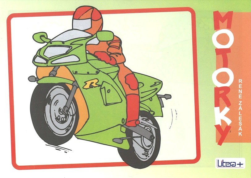 Motorky - omalovánky