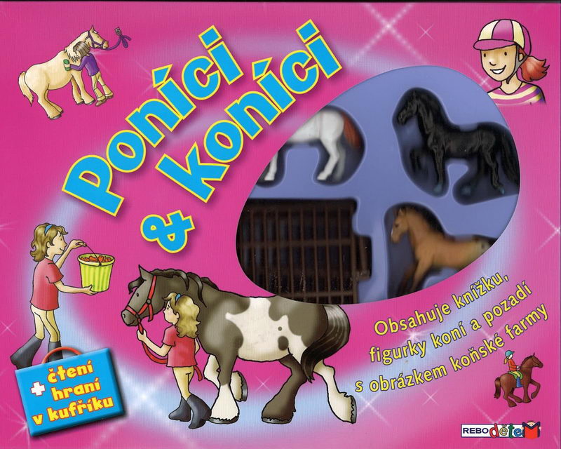 Poníci & koníci + čtení, hraní v kufříku