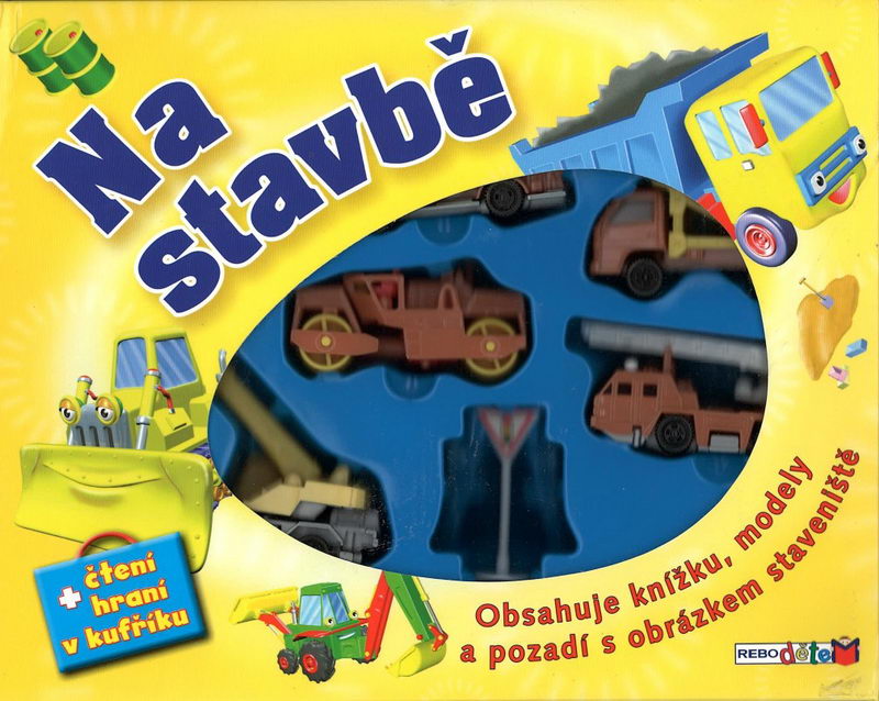 Na stavbě + čtení, hraní v kufříku