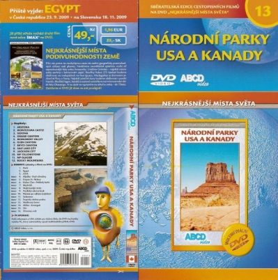 Národní parky USA a Kanady DVD cestopis