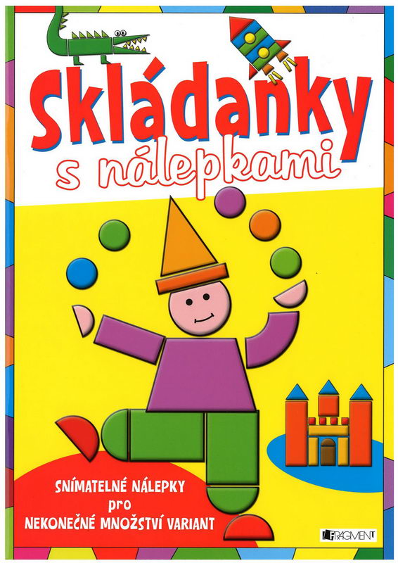 Skládanky s nálepkami - žlutá
