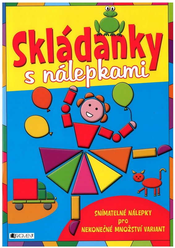 Skládanky s nálepkami - modrá