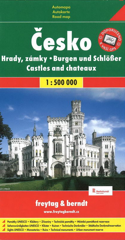 Automapa Česko hrady a zámky 1:500 000