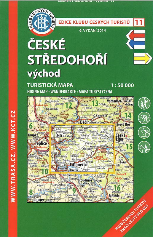 Turistická mapa České středohoří-východ 1:50 000