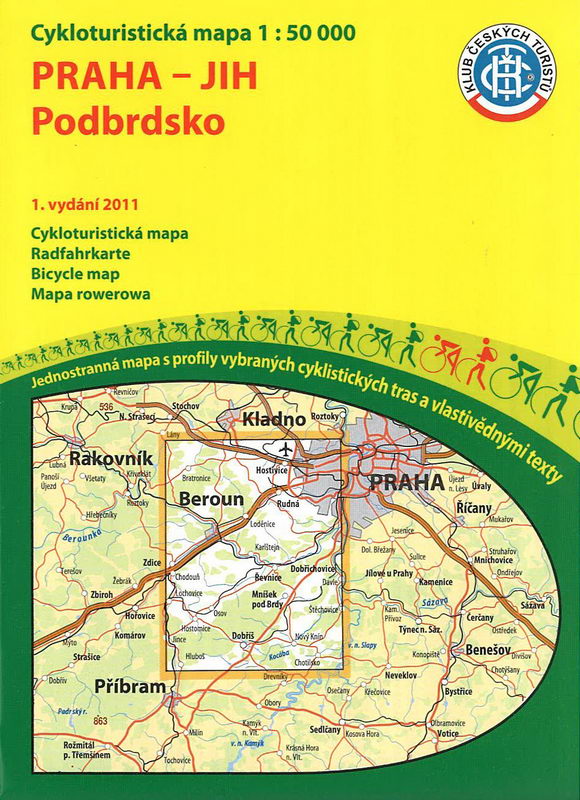 Cykloturistická mapa Praha-jih Podbrdsko 1:50 000