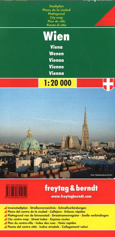 Plán města Vídeň 1:20 000