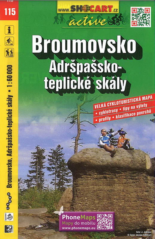 Cykloturistická mapa, Broumovsko. Adršpašsko 1:60 000