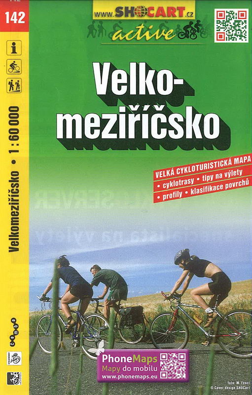 Cykloturistická mapa, Velkomeziříčsko 1:60 000