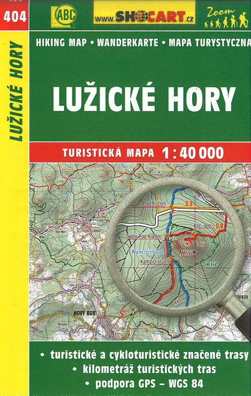 Turistická mapa, Lužické hory 1:40 000