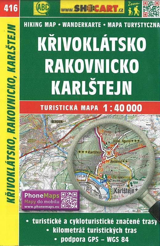 Turistická mapa, Křivoklátsko 1:40 000