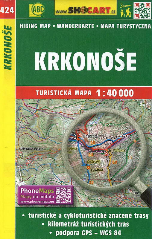 Turistická mapa, Krkonoše 1:40 000