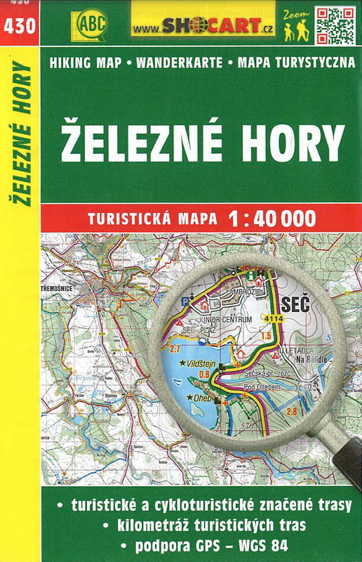 Turistická mapa, Železné hory 1:40 000