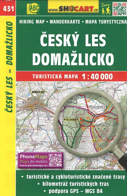 Turistická mapa, Český les, Domažlicko 1:40 000