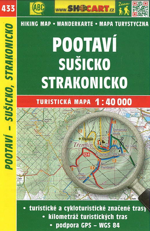 Turistická mapa, Pootaví, Sušicko, Strakonicko 1:40 000