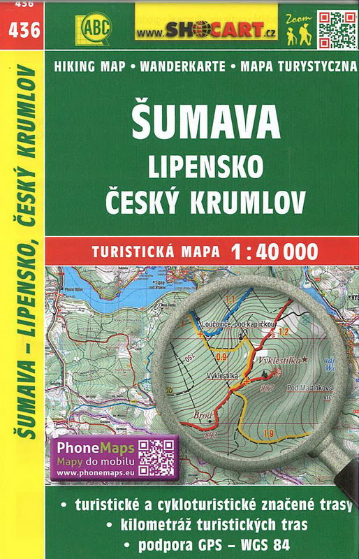 Turistická mapa, Šumava, Lipensko 1:40 000