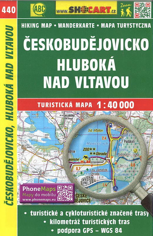 Turistická mapa, Českobudějovicko 1:40 000