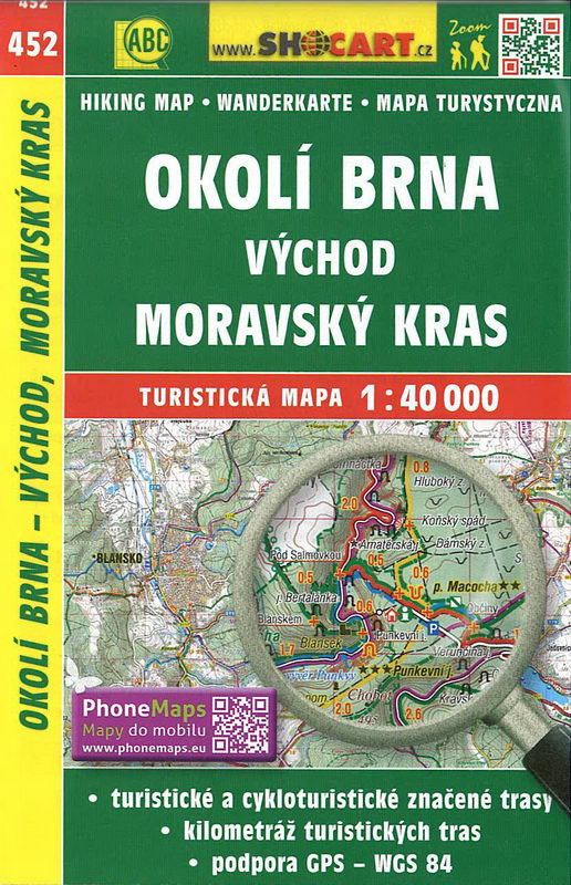 Turistická mapa, Okolí Brna, Moravský kras 1:40 000