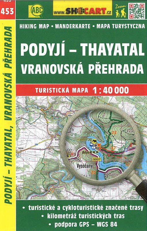 Turistická mapa, Podyjí, Thayatal 1:40 000