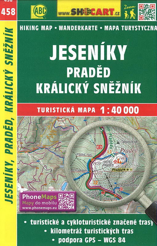 Turistická mapa, Jeseníky 1:40 000