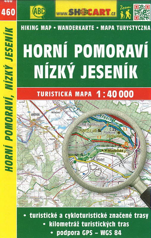 Turistická mapa, Horní Pomoraví, Nízký Jeseník 1:40 000