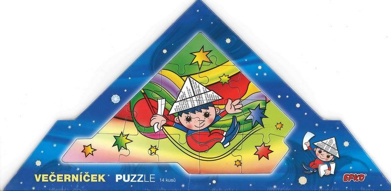 Puzzle - Večerníček, na houpačce - 14 dílků