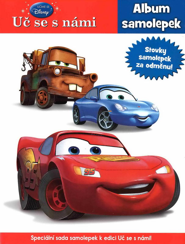 Disney Walt School Skills Album samolepek Cars Uč se s námi