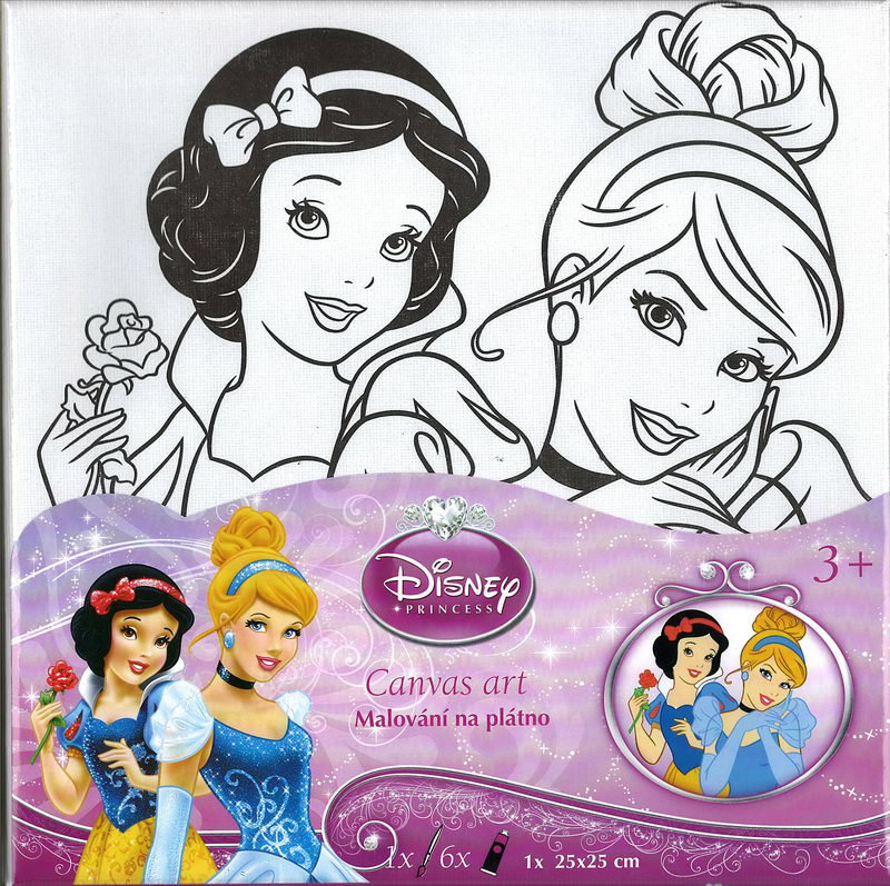 Princezny (Sněhurka,...) - Malování na plátno