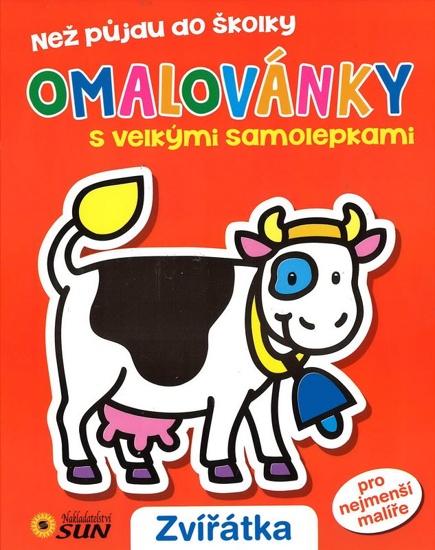 Omalovánky s velkými samolepkami - Zvířátka