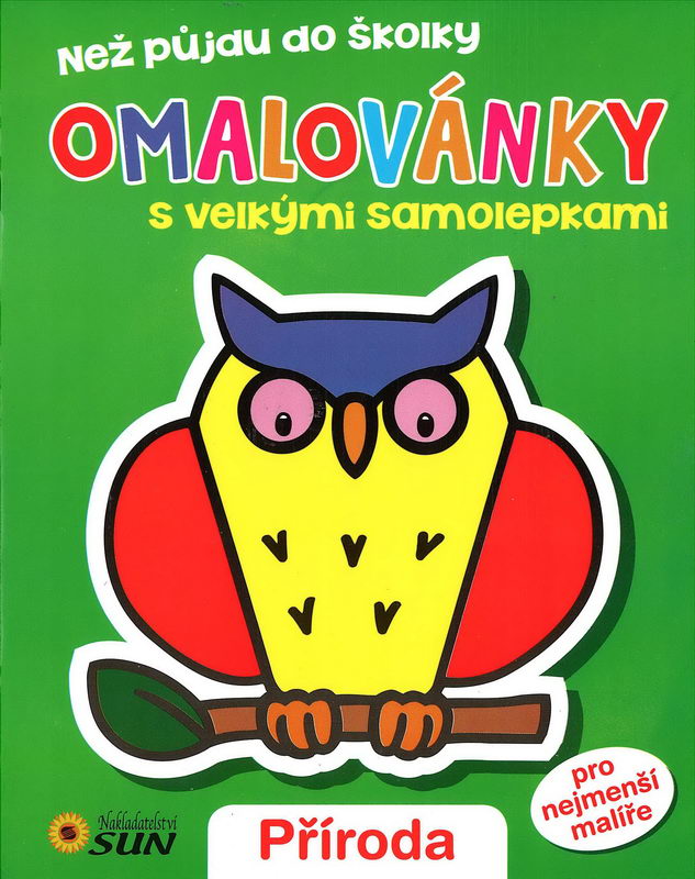 Omalovánky s velkými samolepkami - Příroda