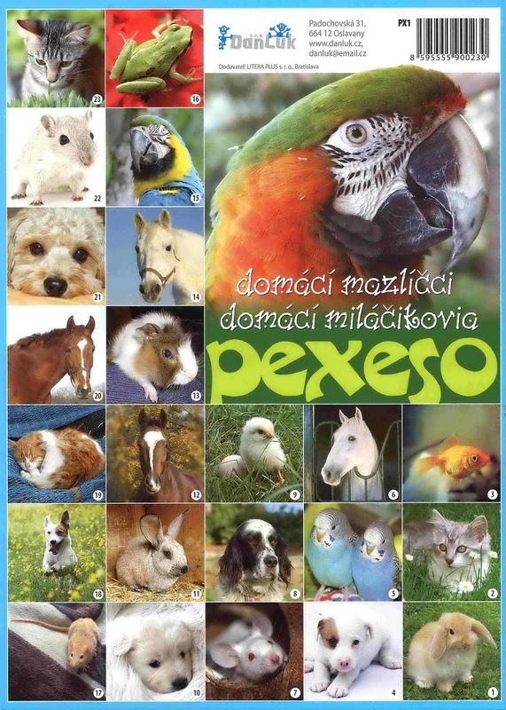 Pexeso - domácí mazlíčci