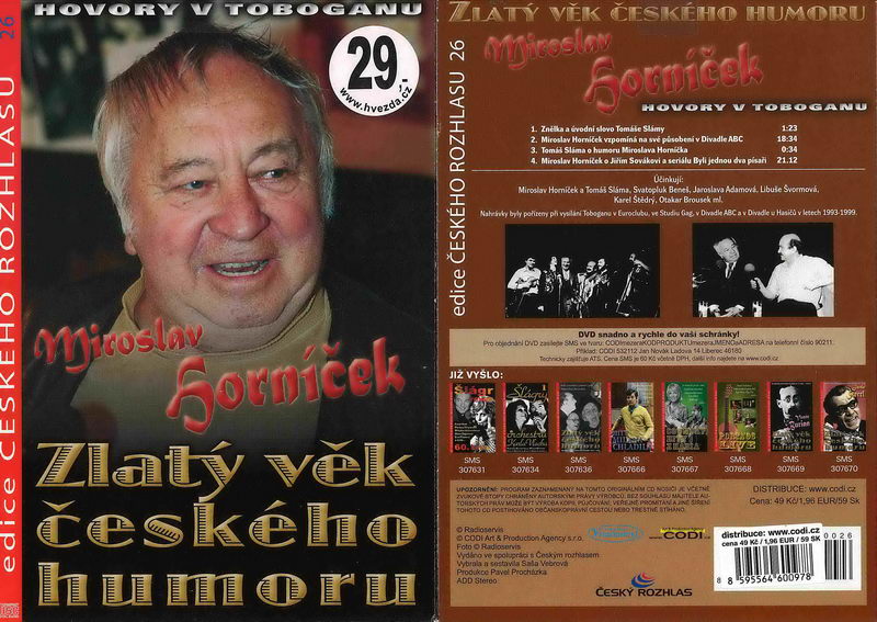 Miroslav Horníček hovory v toboganu - CD