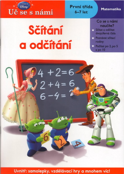 Disney Walt School Skills Sčítání a odčítání Uč se s námi