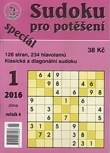Sudoku pro potěšení 2016/01 speciál