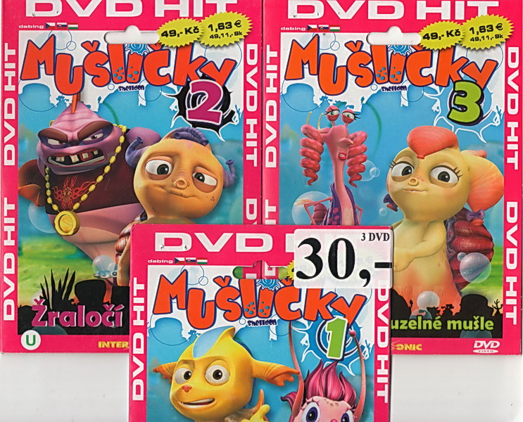 Mušličky 1.-3. díl - DVD