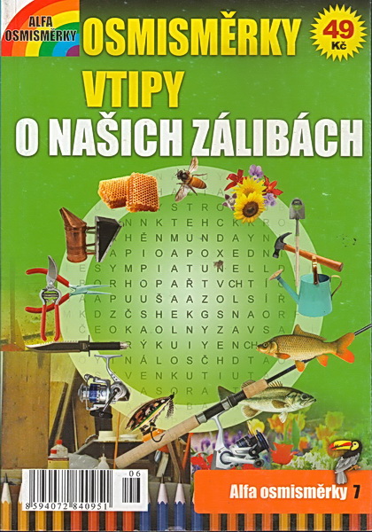 Alfa osmisměrky 7 - Vtipy o našich zálibách