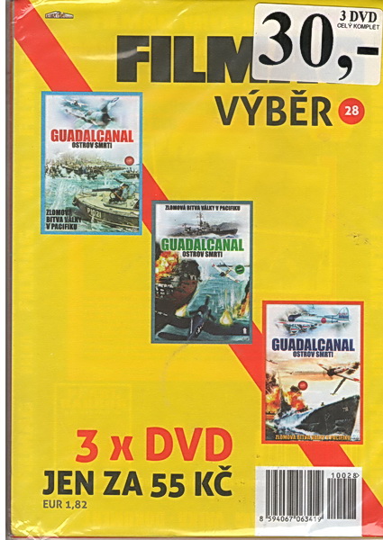 Guadalcanal Ostrov smrti 3x DVD