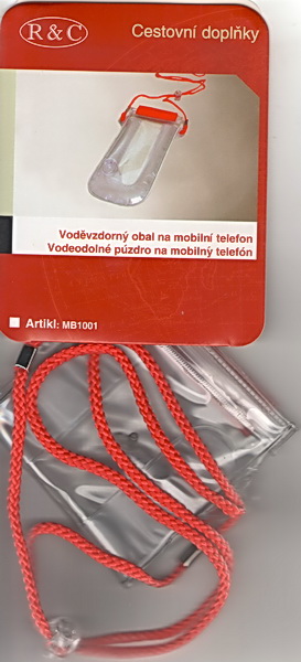 Voděvzdorný obal na mobilní telefon