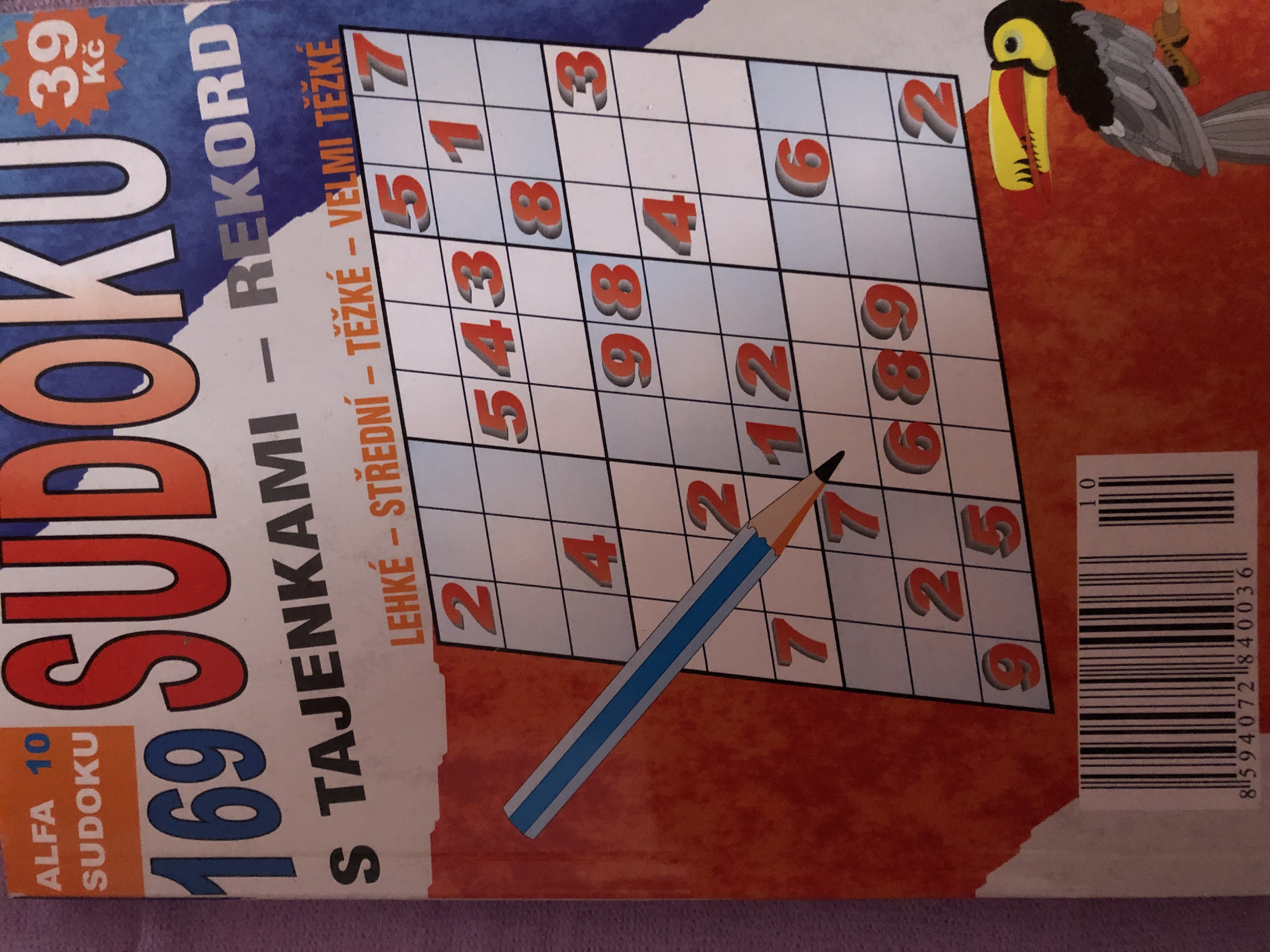 Alfa sudoku 10 - 169 Sudoku