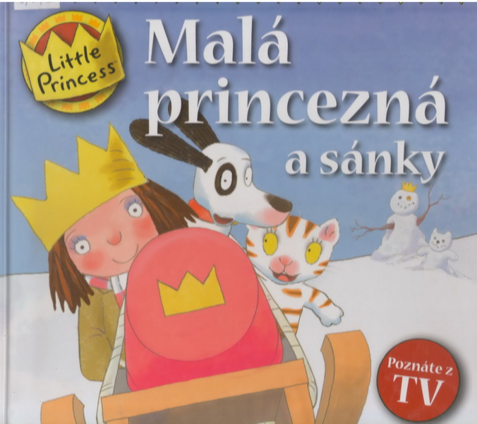 Malá princezná a sánky kniha