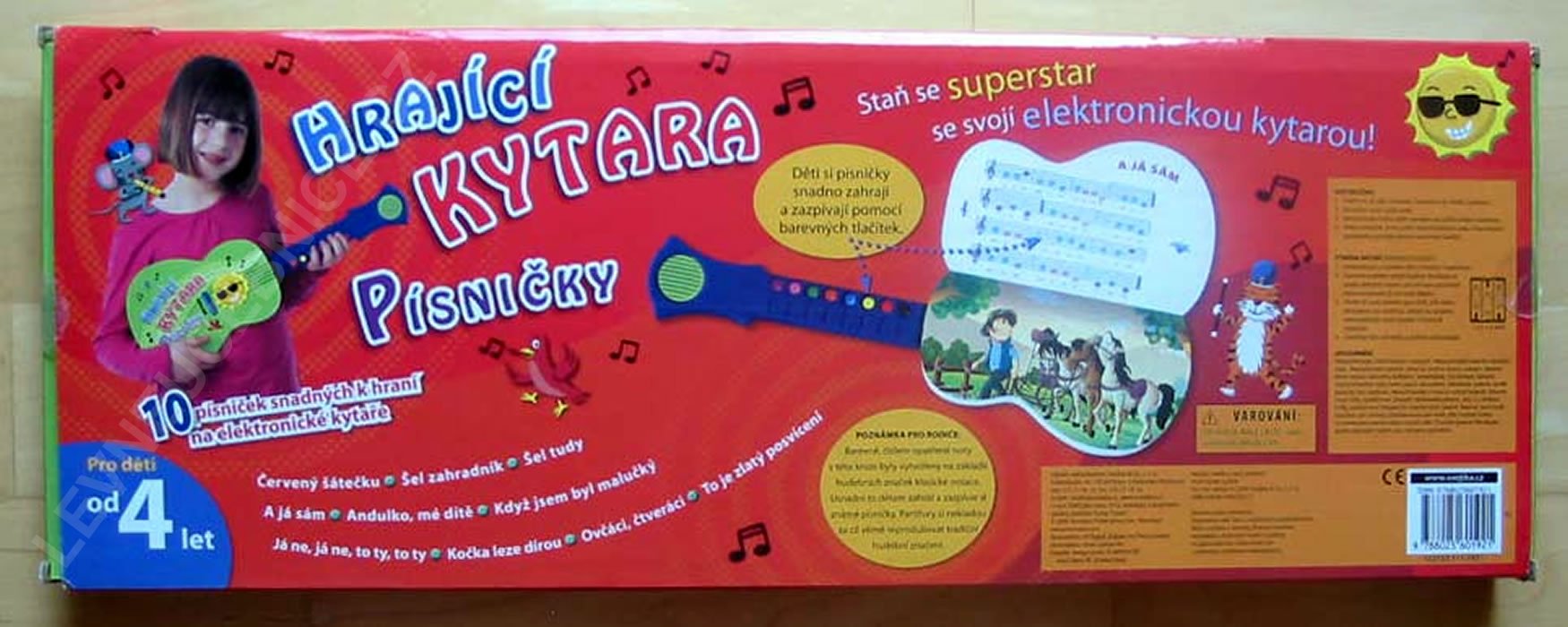 Hrající kytara písničky