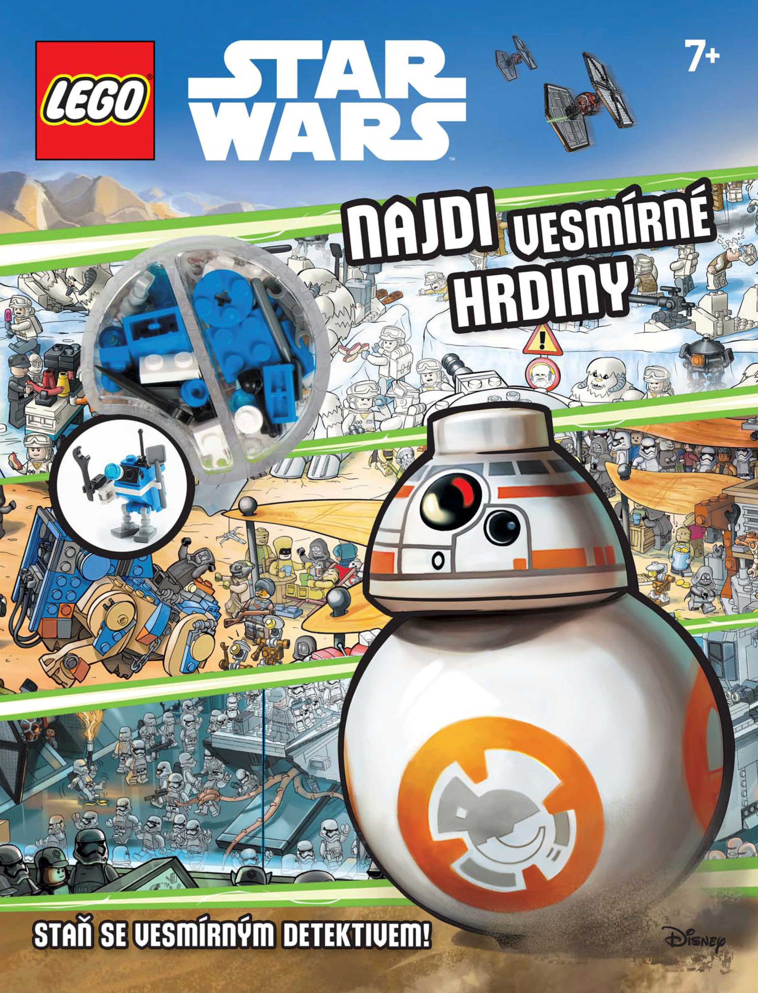 LEGO Star Wars Najdi vesmírné hrdiny kniha a dárek
