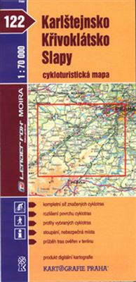 Cykloturistická mapa Karlštejnsko, Křivoklátsko, Slapy 1:70 000