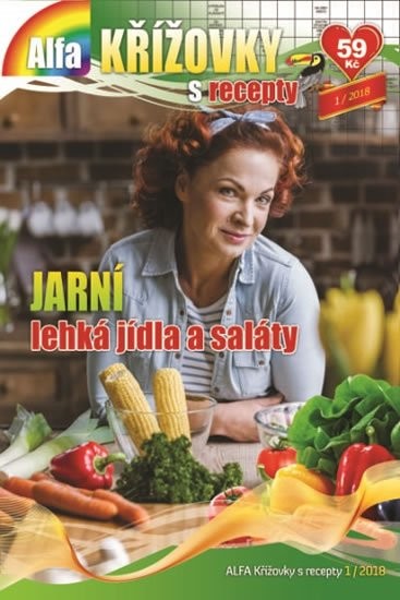 Alfa křížovky s recepty 1/2018, jarní lehká jídla a saláty